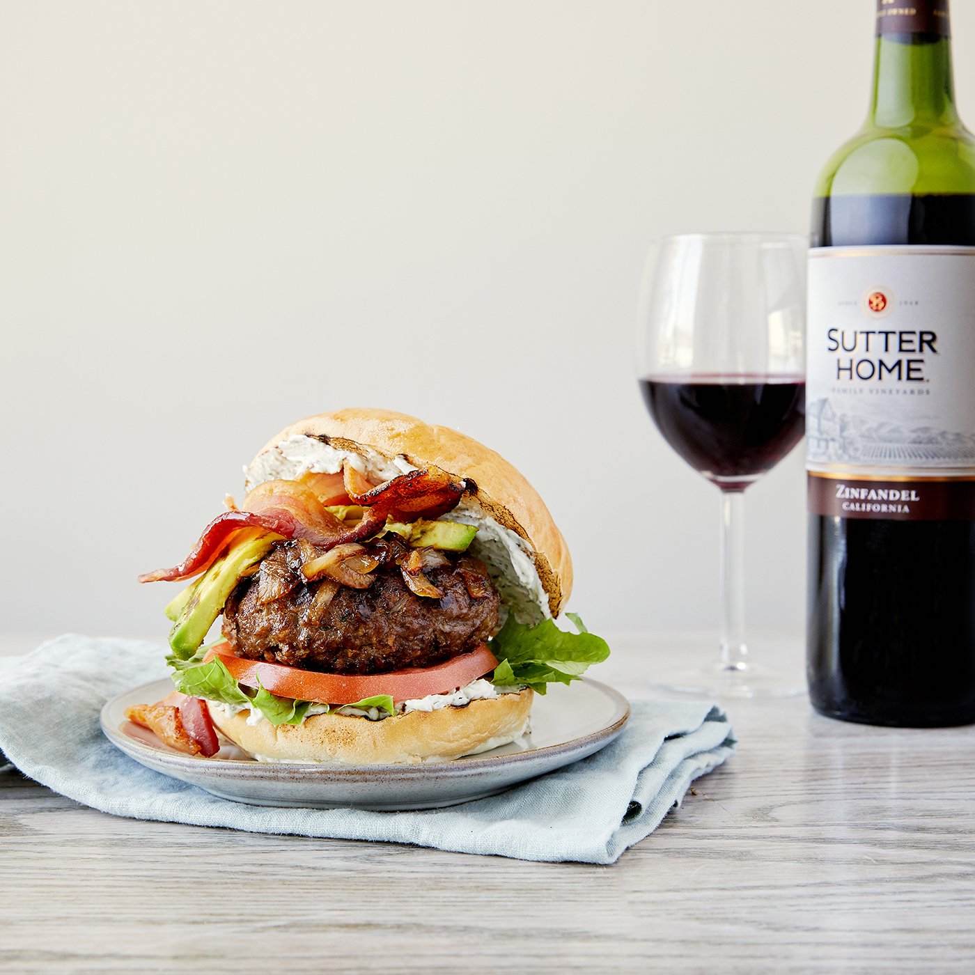 Grilled California Avocado BLT Burgers