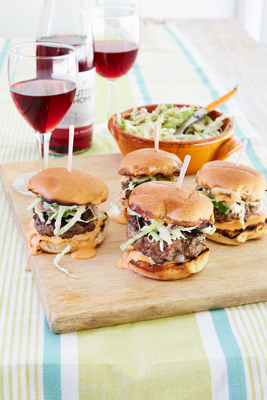 Buffalo Sliders with Creamy Crunchy Slaw – You Can’t Stop at Just One