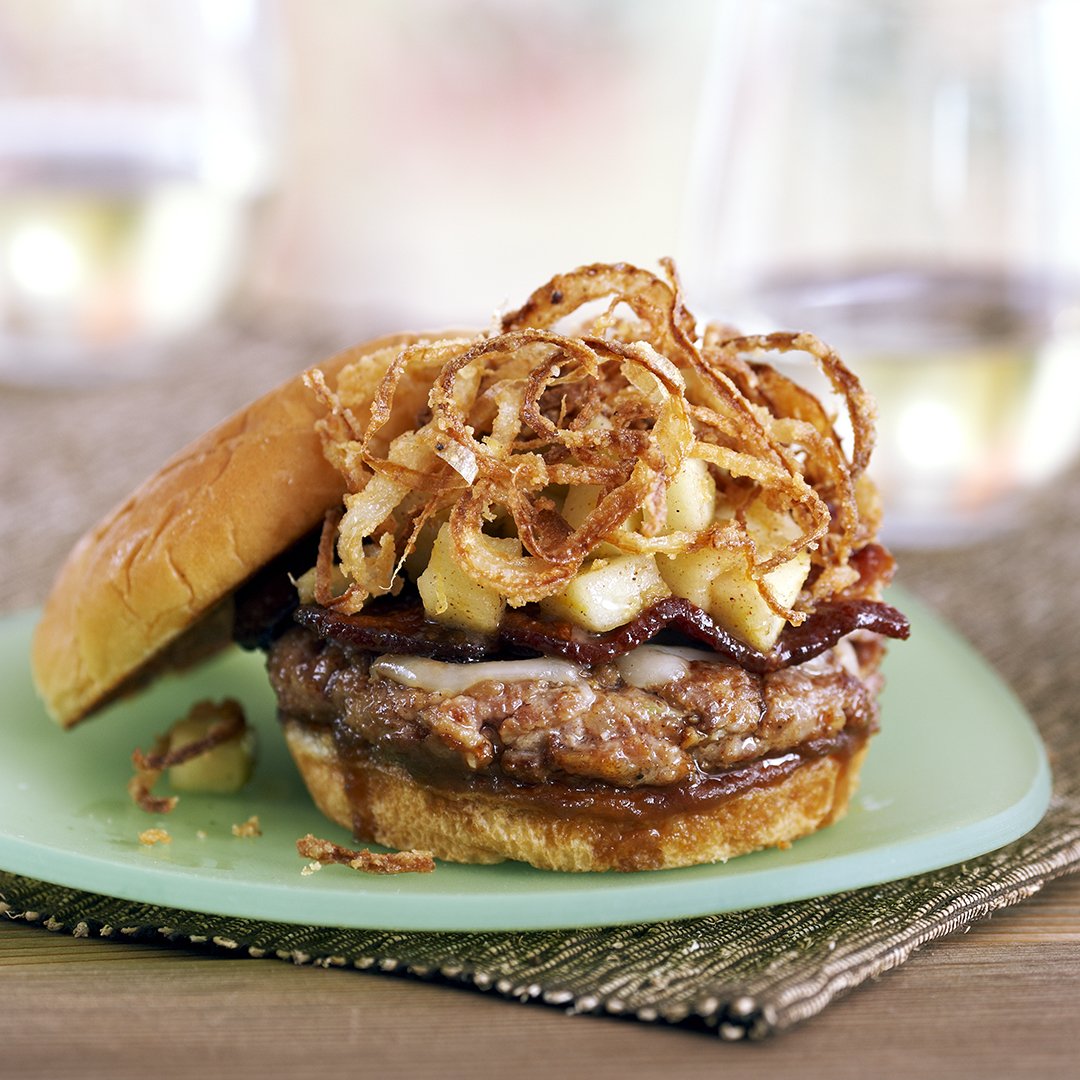 Sour Apple Pork Burgers