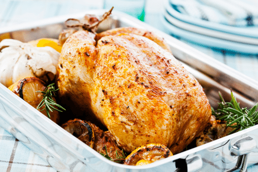 Roast Chicken with Herbed Goat Cheese