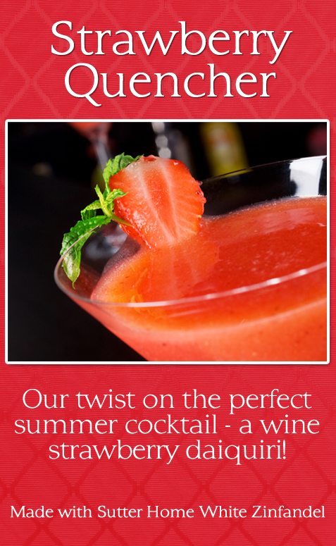 Sutter Home Wine Cocktail: Strawberry Quencher