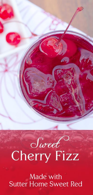 Sutter Home Wine Cocktail: Sweet Cherry Fizz