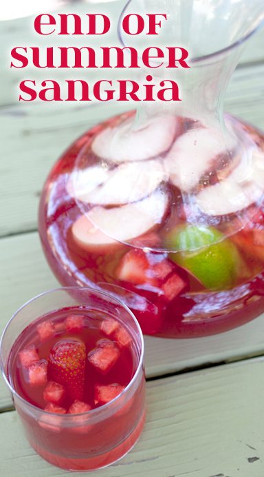 Sutter Home Wine Cocktail: End of Summer Sangria