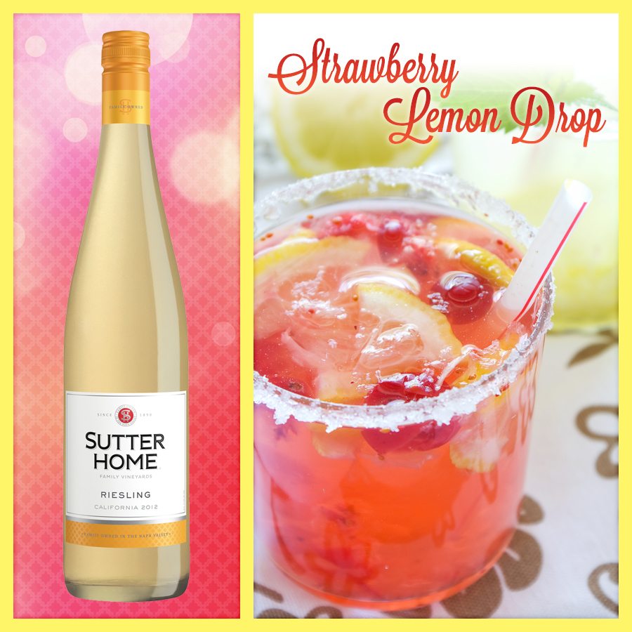 Wine Cocktail: Strawberry Lemon Drop