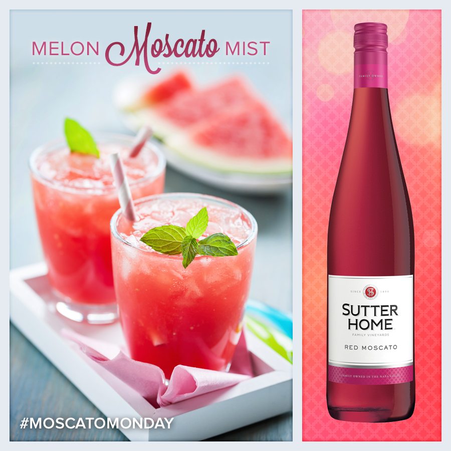 Wine Cocktail: Melon Moscato Mist