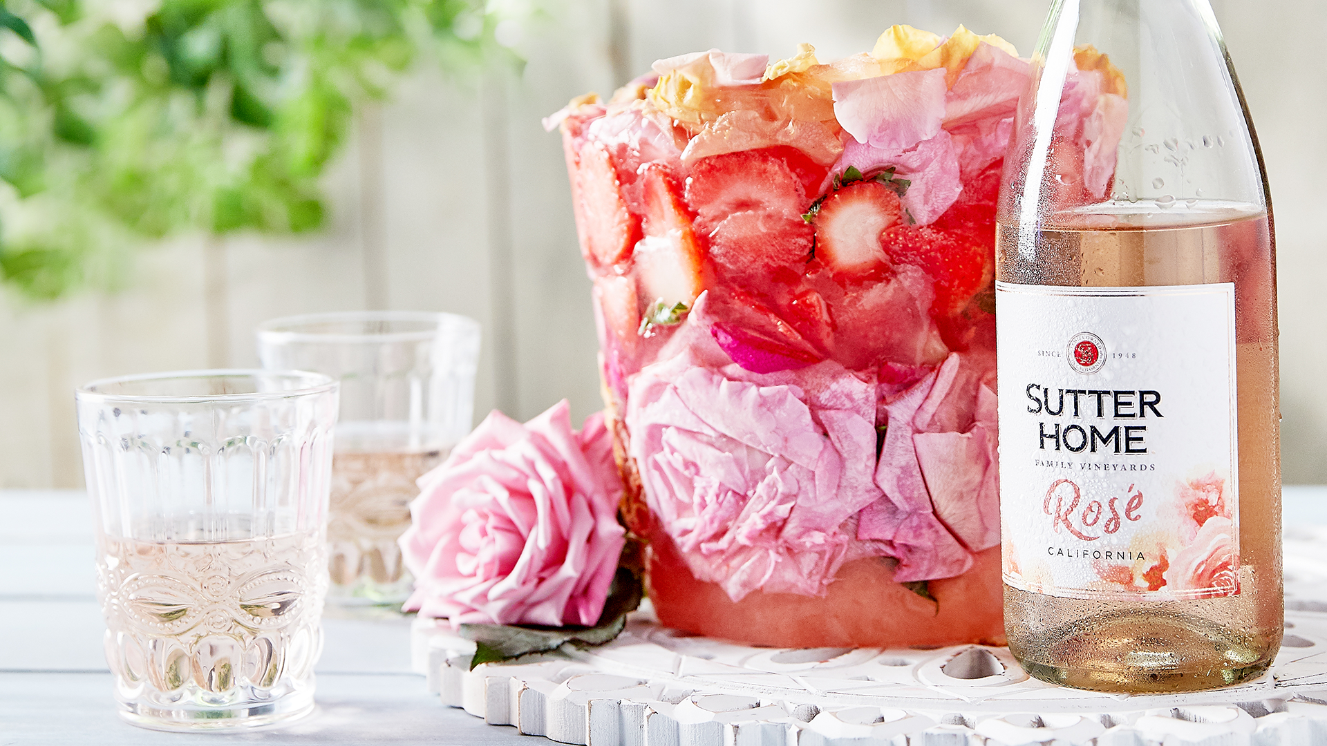 Complement the Beautiful Taste of Sutter Home Rosé with a Homemade Wine Bottle Cooler