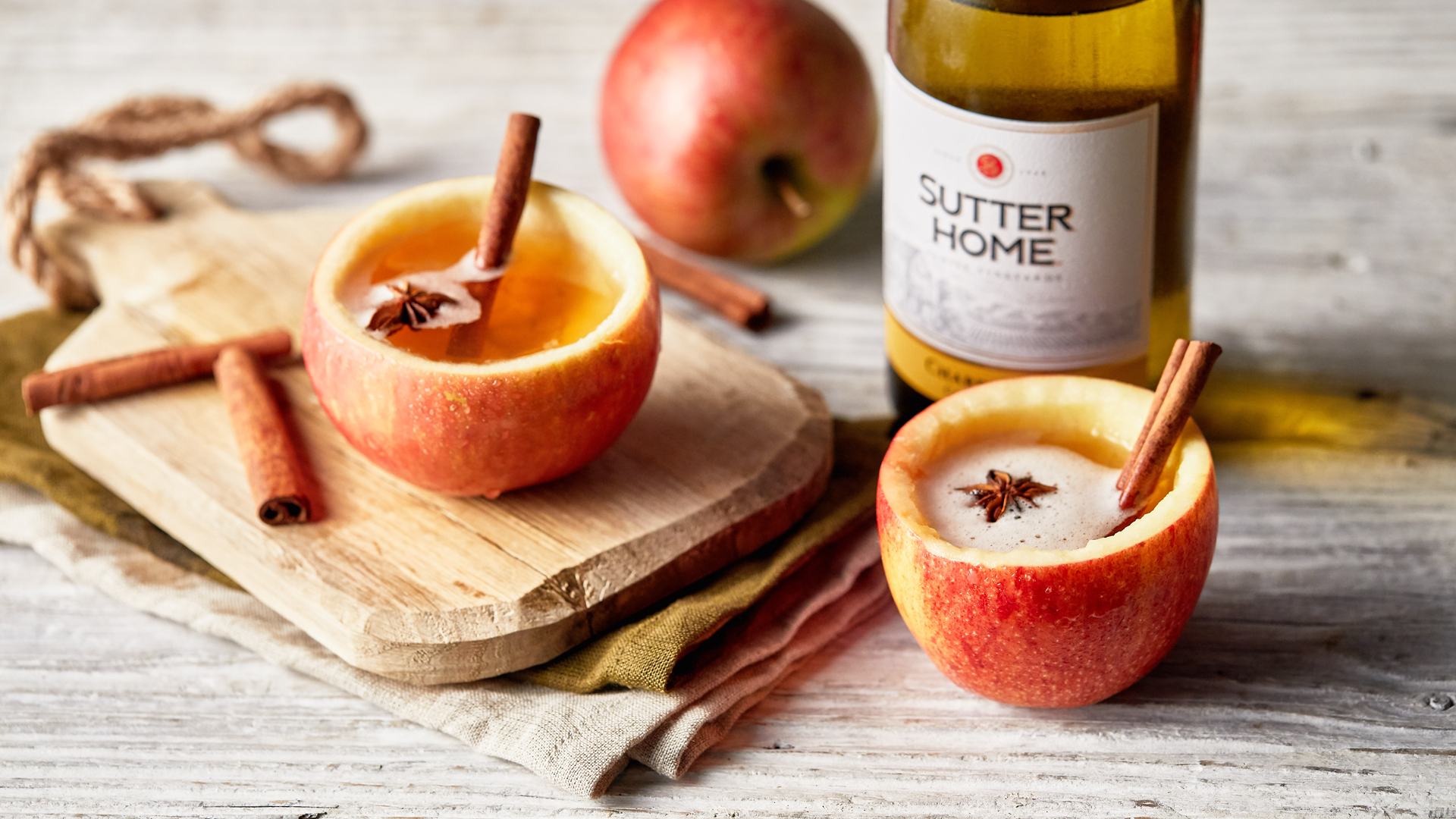 Harvest the Flavors of Fall in Our Sutter Home Chardonnay Apple Cider Cocktail