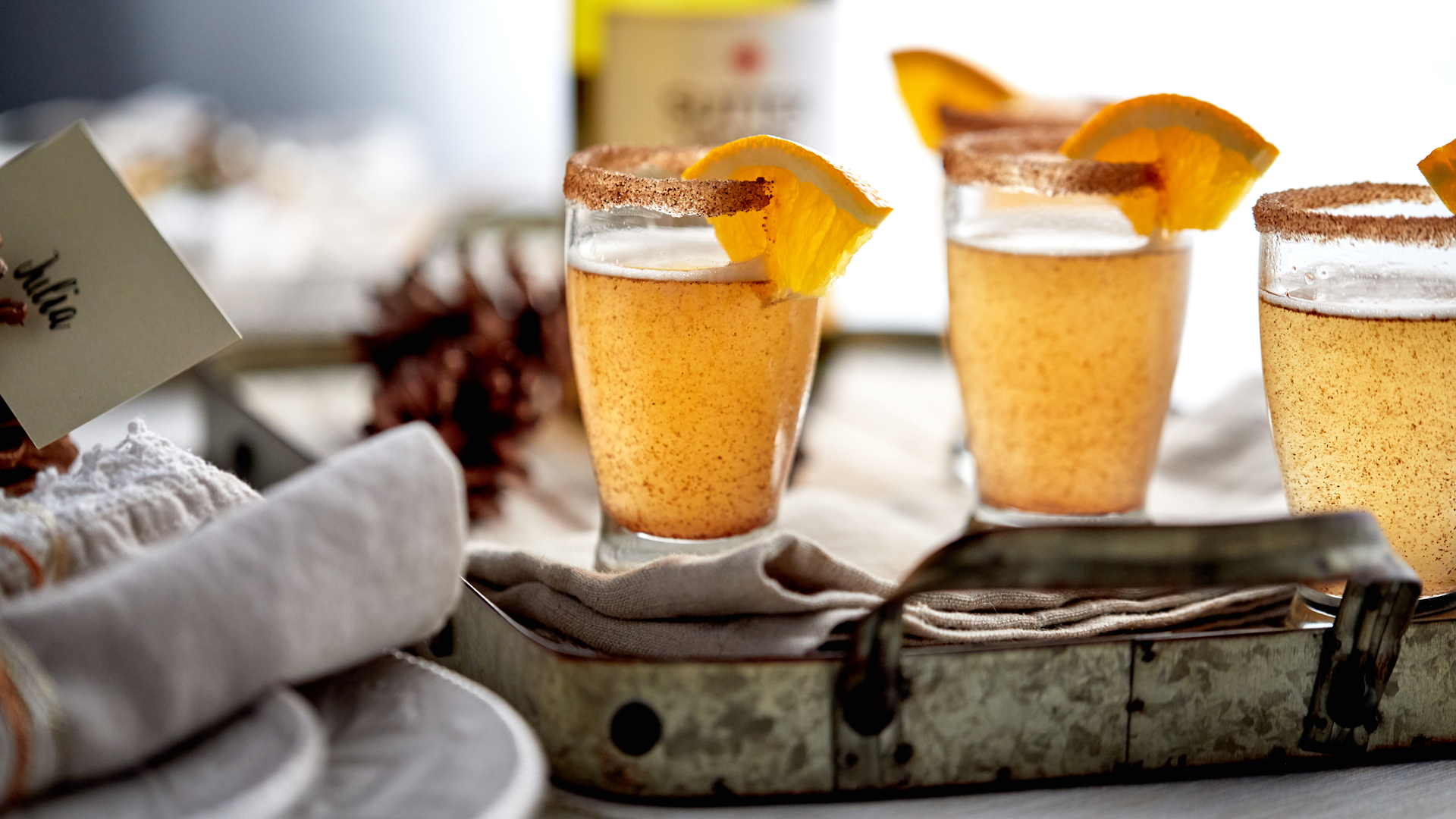 Our Cinnamon Sugar Sutter Home Chardonnay Aperitif Makes for a Sweet Thanksgiving​