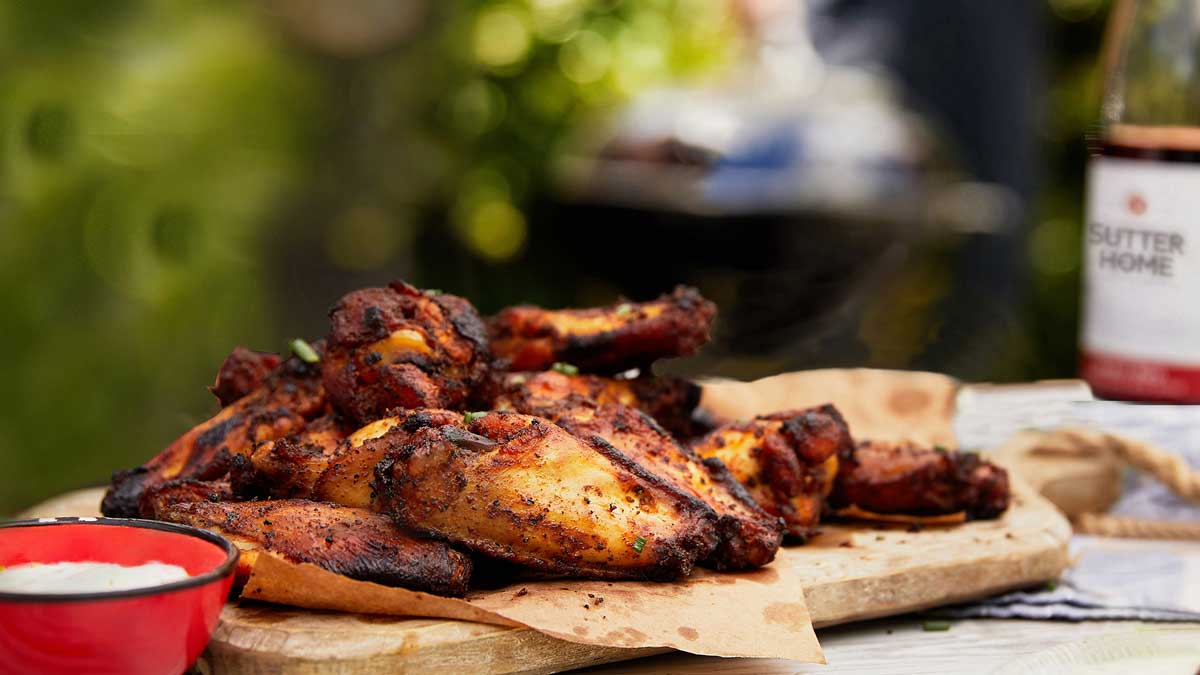 Make Father’s Day Extra Sweet with BBQ Wings & Sutter Home Sweet Red