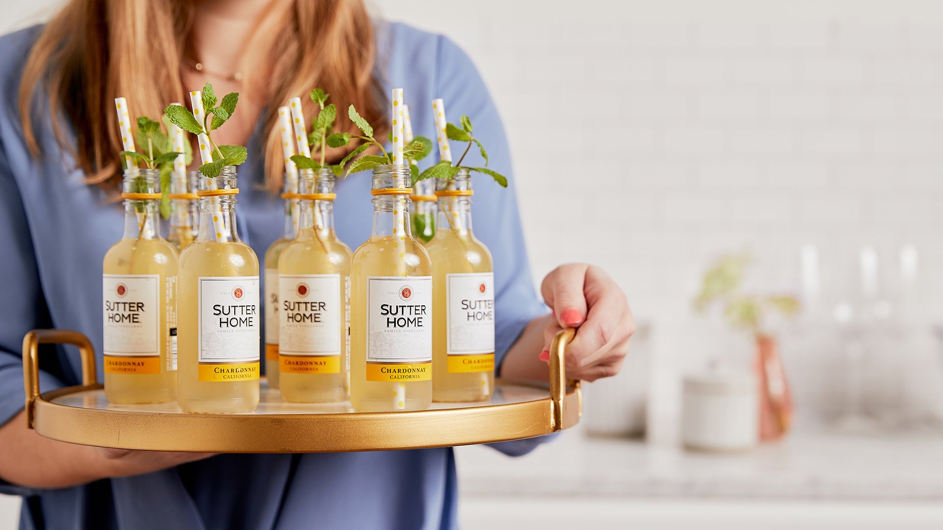 Our Sutter Home Chardonnay Mini Ginger Cocktail Makes the Home Team Happy